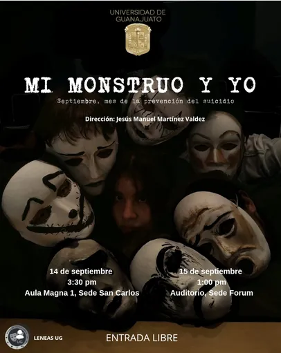 Mi monstruo y yo: orientación psicológica y prevención del suicidio