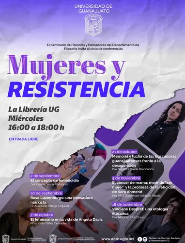Mujeres y Resistencia: ciclo de conferencias en Guanajuato. “El concepto de feminicidio”